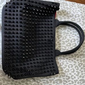 Studded black purse